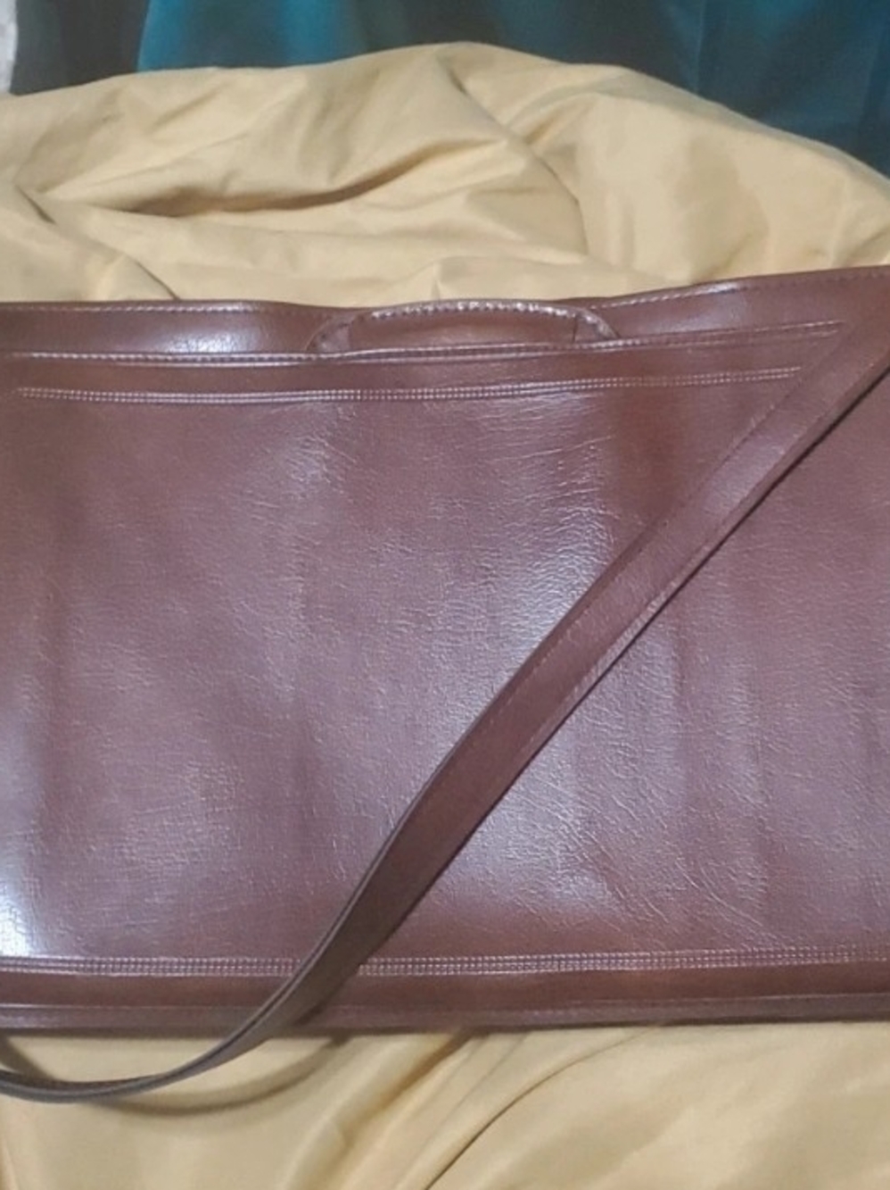 Brown Leather Crossbody Messenger Bag - Men's Shoulder Bag